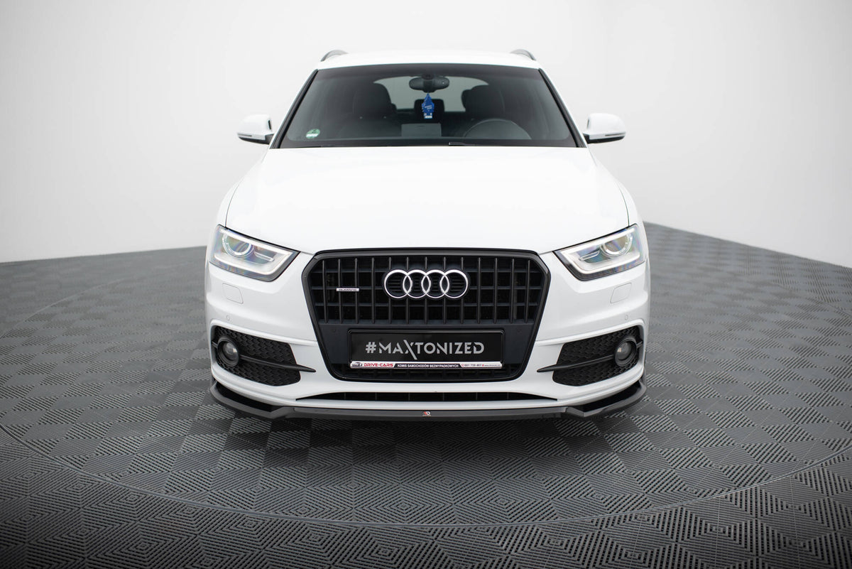 Maxton Front Ansatz V.2 für Audi Q3 S-line 8U schwarz Hochglanz