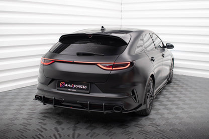Maxton Hintere Seiten Flaps für Kia Proceed GT Mk1 Facelift schwarz Hochglanz