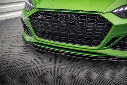 Maxton Front Ansatz V.1 +Flaps für Audi RS5 F5 Facelift