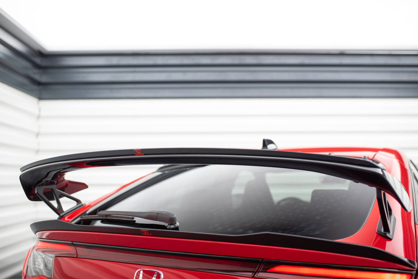 Maxton Höher Spoiler CAP für Honda Civic Type-R Mk 11 schwarz Hochglanz