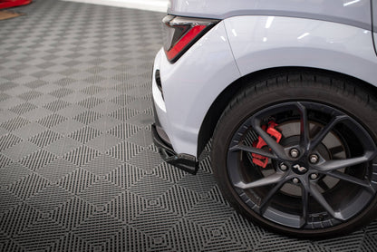 Maxton Heck Ansatz Flaps Diffusor V.2 für Hyundai Kona Mk1 schwarz Hochglanz