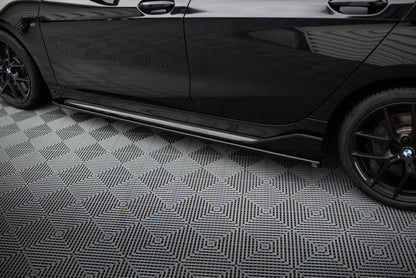 Maxton Seitenschweller Ansatz für BMW M135i M-Performance F40 schwarz Hochglanz