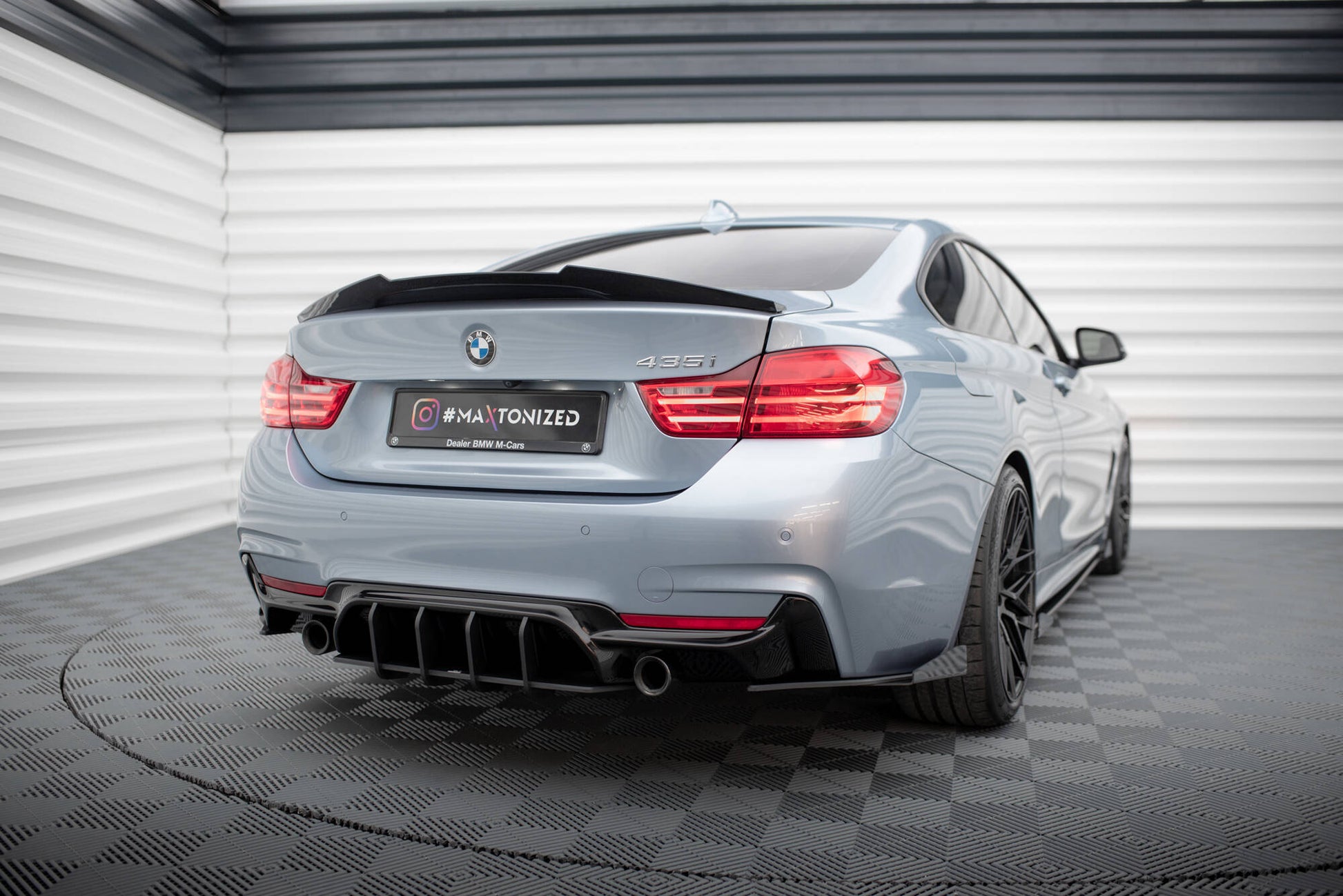 Maxton Street Pro Heckschürze V.1 für BMW 4er35 Coupe M-Paket F32