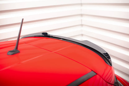 Maxton Spoiler CAP für Fiat 500X Sport Mk1 Facelift schwarz Hochglanz