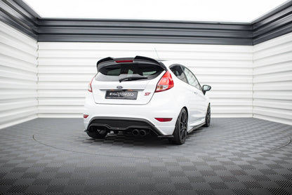 Maxton Heck Ansatz Flaps Diffusor V.3 für Ford Fiesta ST Mk7 Facelift schwarz Hochglanz