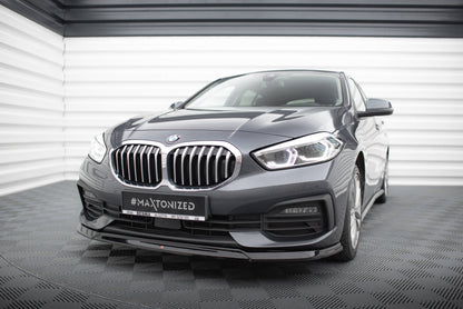 Maxton Front Ansatz V.2 für BMW 1er F40 schwarz Hochglanz