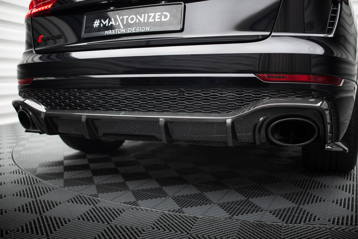 Maxton Carbon Fiber Diffusor Heck Ansatz für Audi RSQ8 Mk1