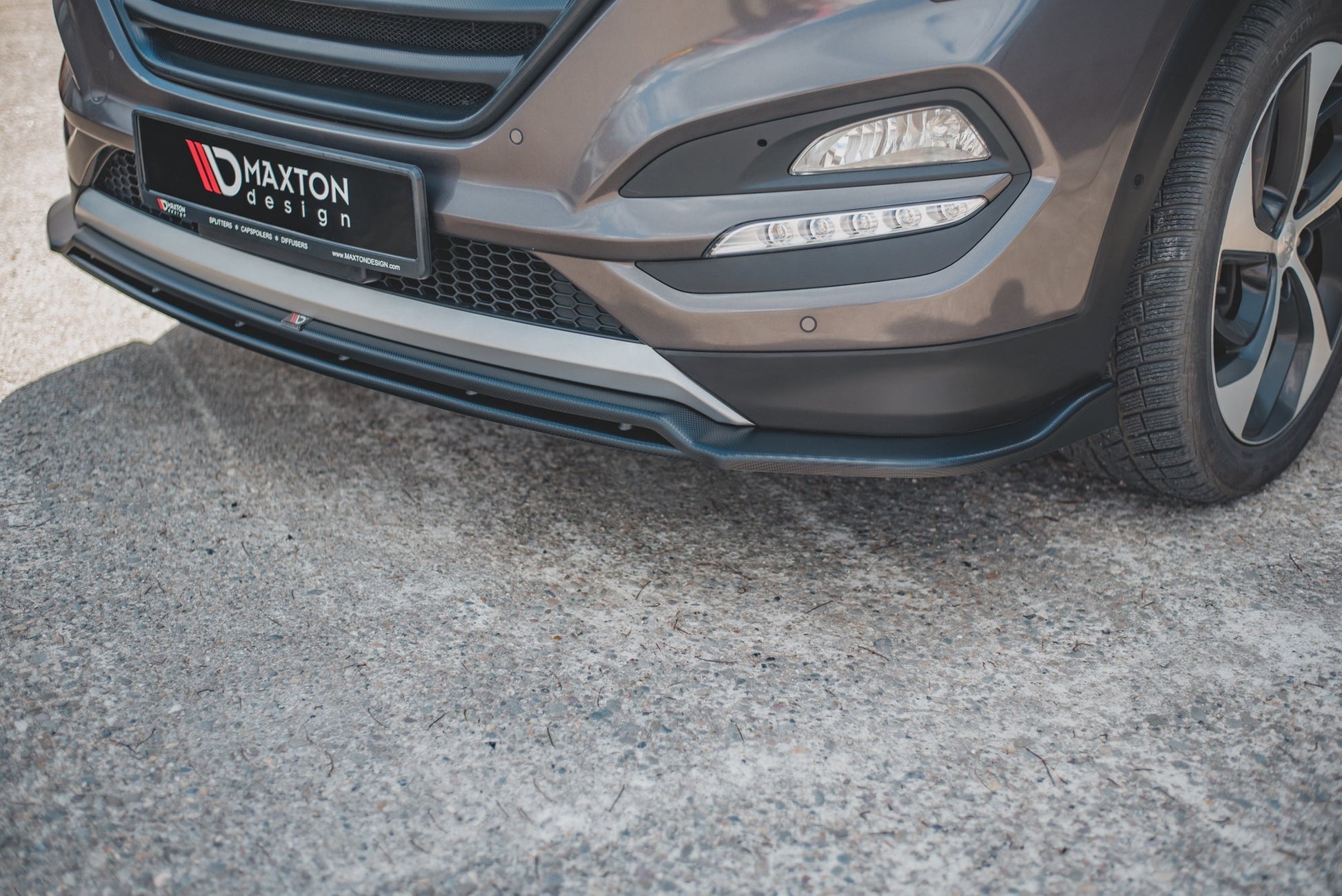 Maxton Front Ansatz für Hyundai Tucson Mk3 schwarz matt