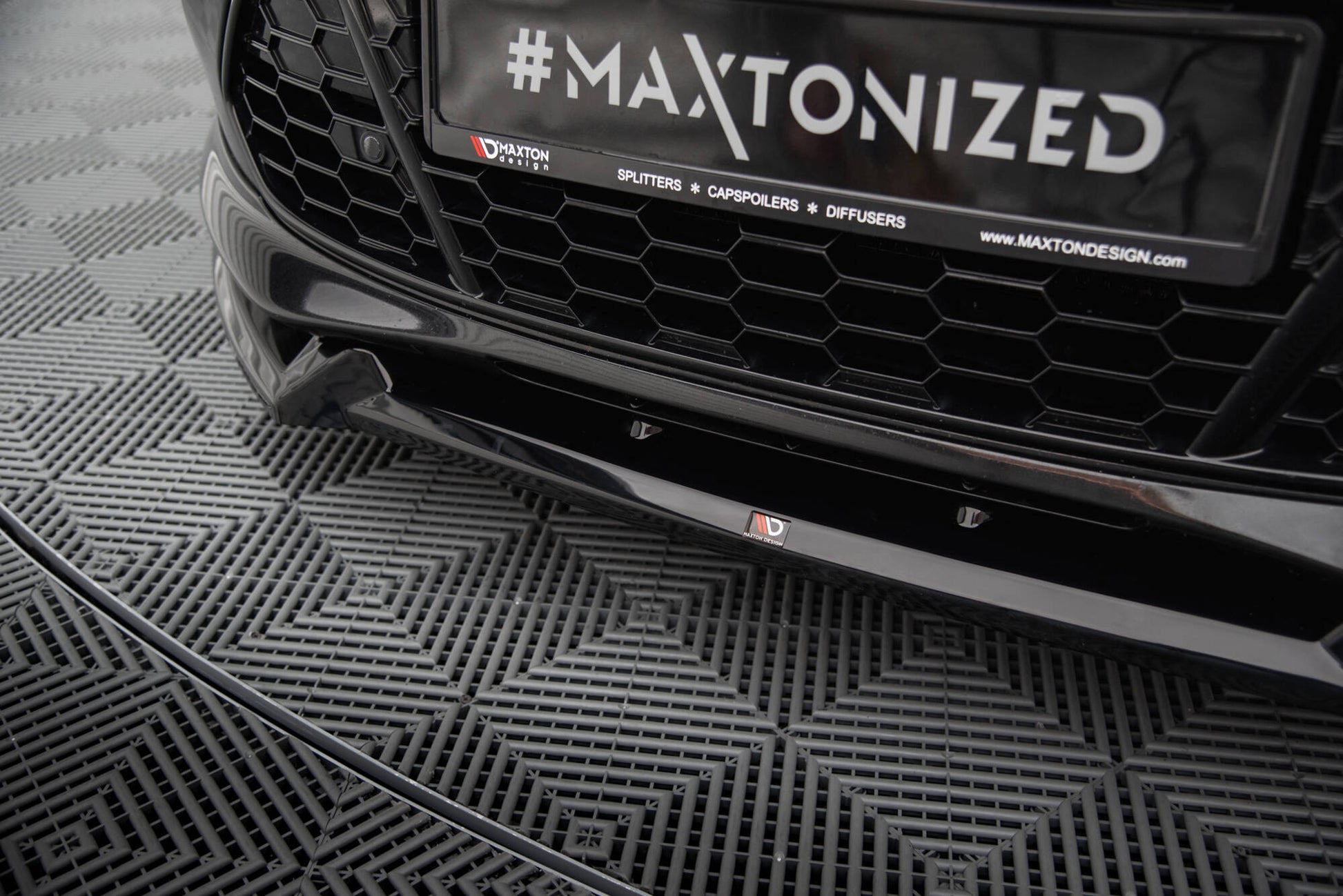 Maxton Front Ansatz V.2 für Ford Mondeo ST-Line Mk4 Facelift schwarz Hochglanz