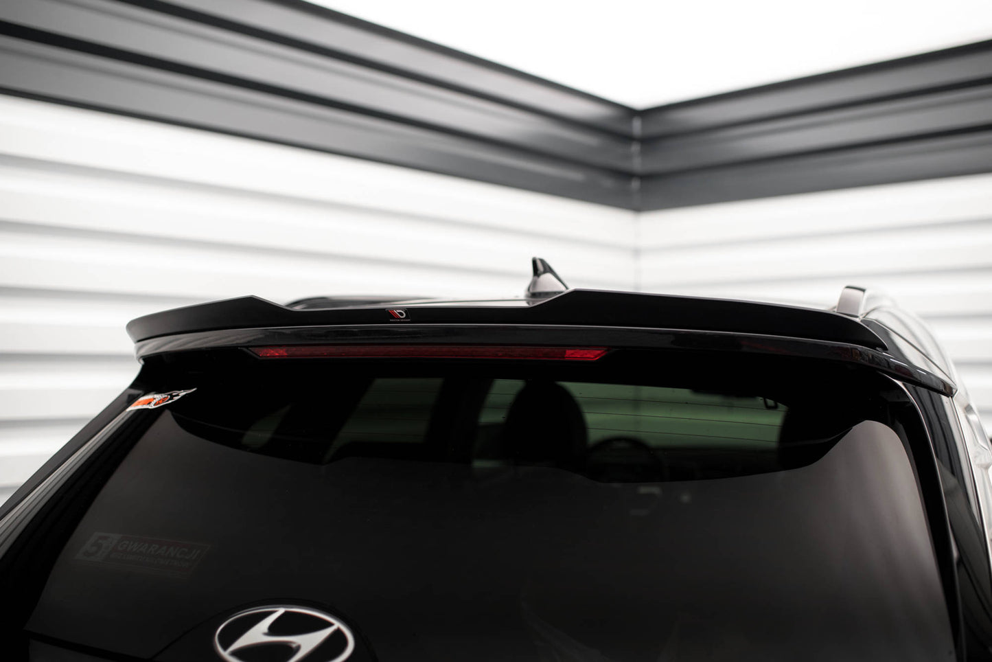 Maxton Spoiler CAP für Hyundai Tucson Mk4 schwarz Hochglanz