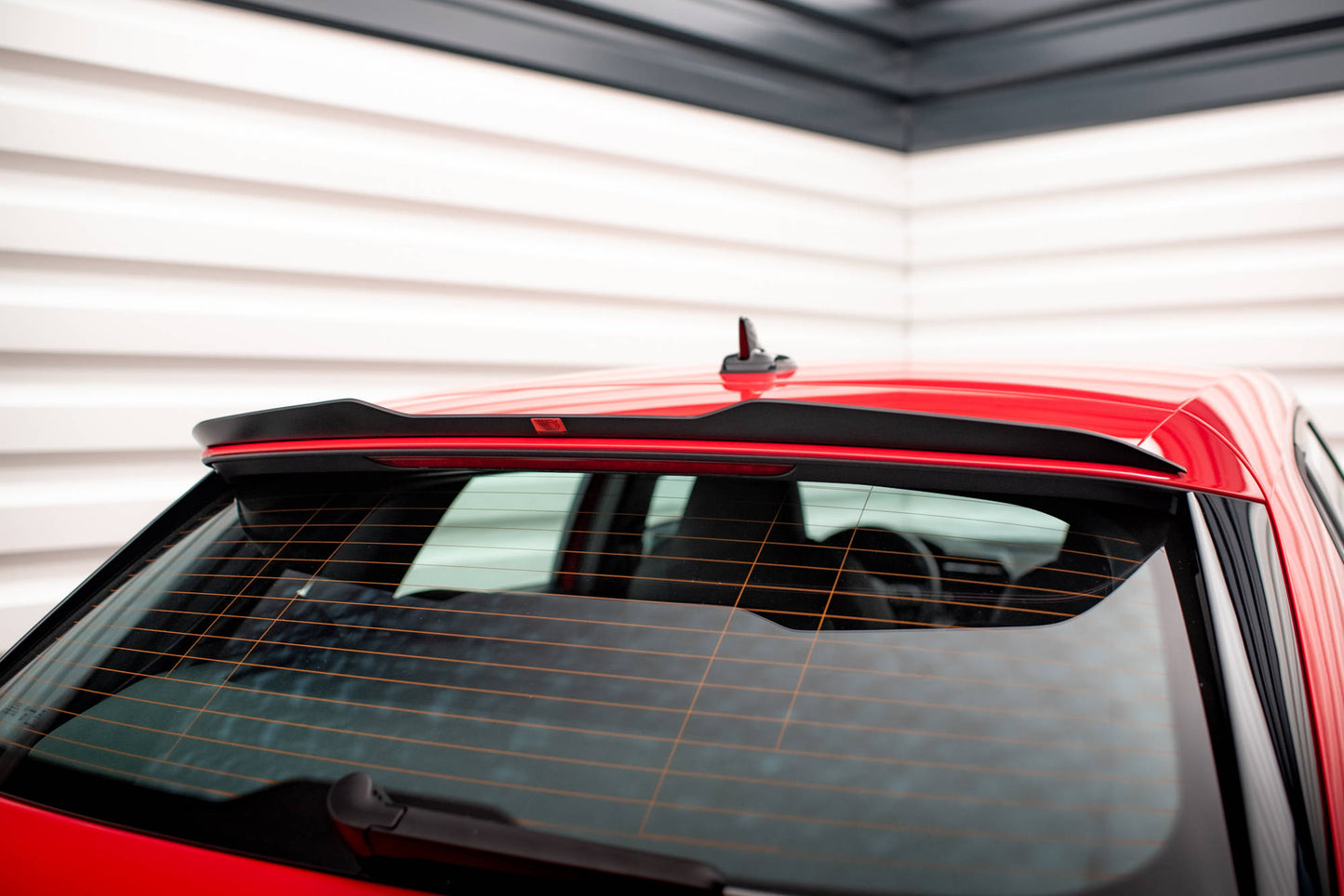 Maxton Spoiler CAP für Audi A3 Sportback 8Y schwarz Hochglanz