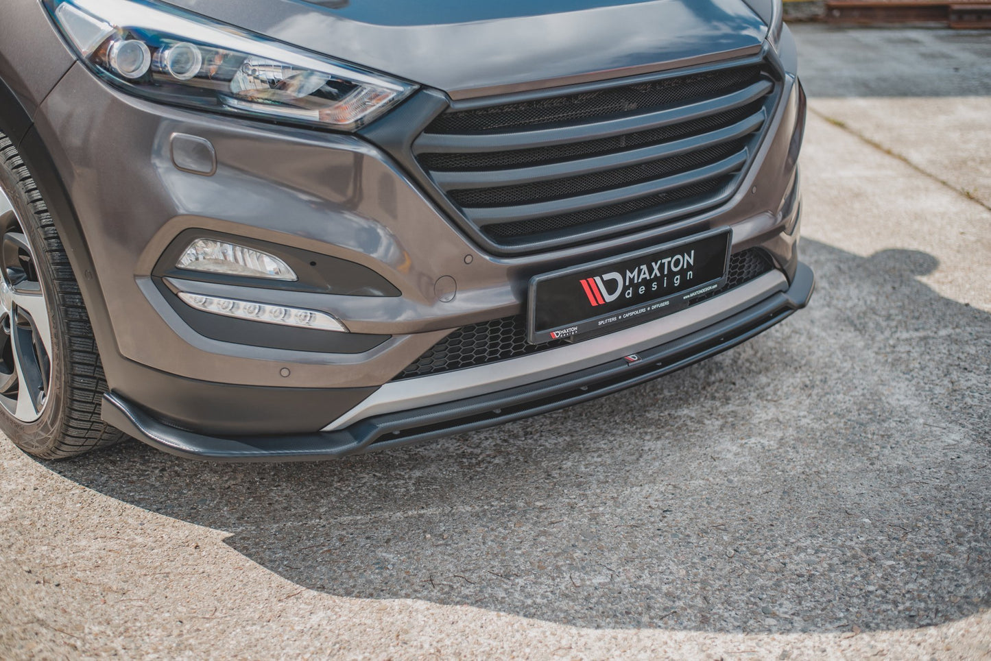 Maxton Front Ansatz für Hyundai Tucson Mk3 schwarz matt