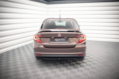 Maxton Mittlerer Diffusor Heck Ansatz DTM Look für Fiat Tipo S Limousine Mk1 schwarz Hochglanz