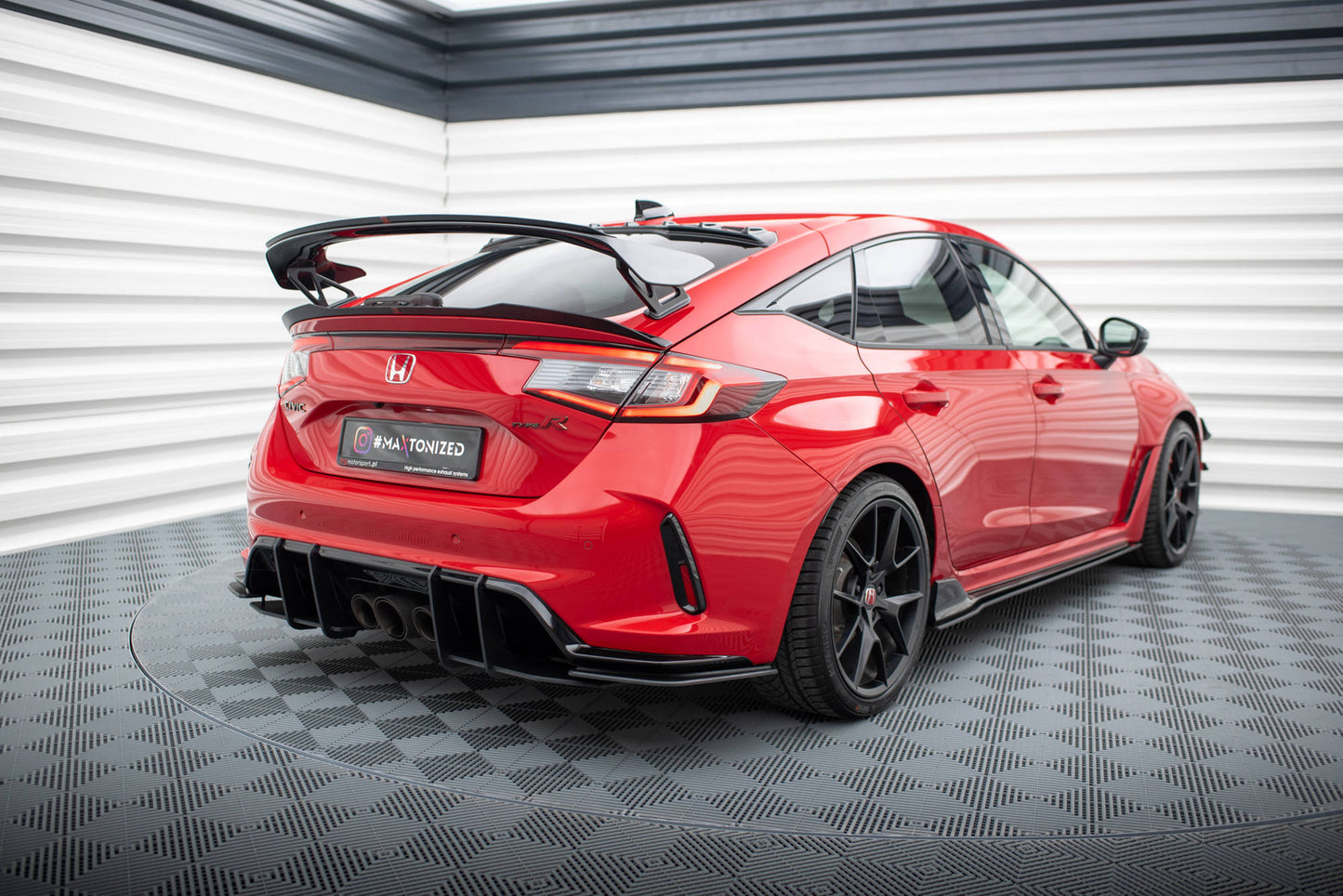 Maxton Street Pro Heck Ansatz Flaps Diffusor für Honda Civic Type-R Mk 11