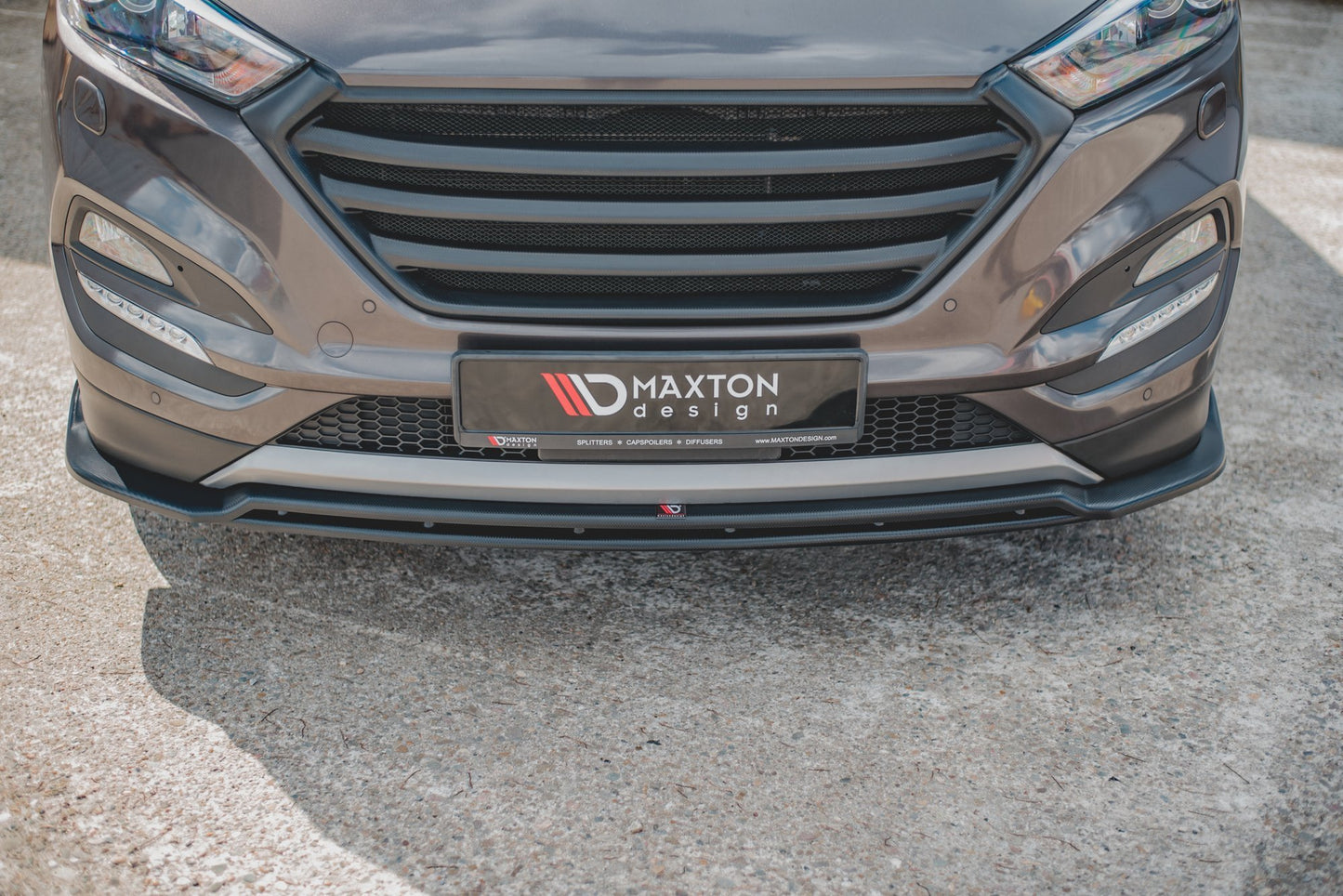 Maxton Front Ansatz für Hyundai Tucson Mk3 schwarz matt