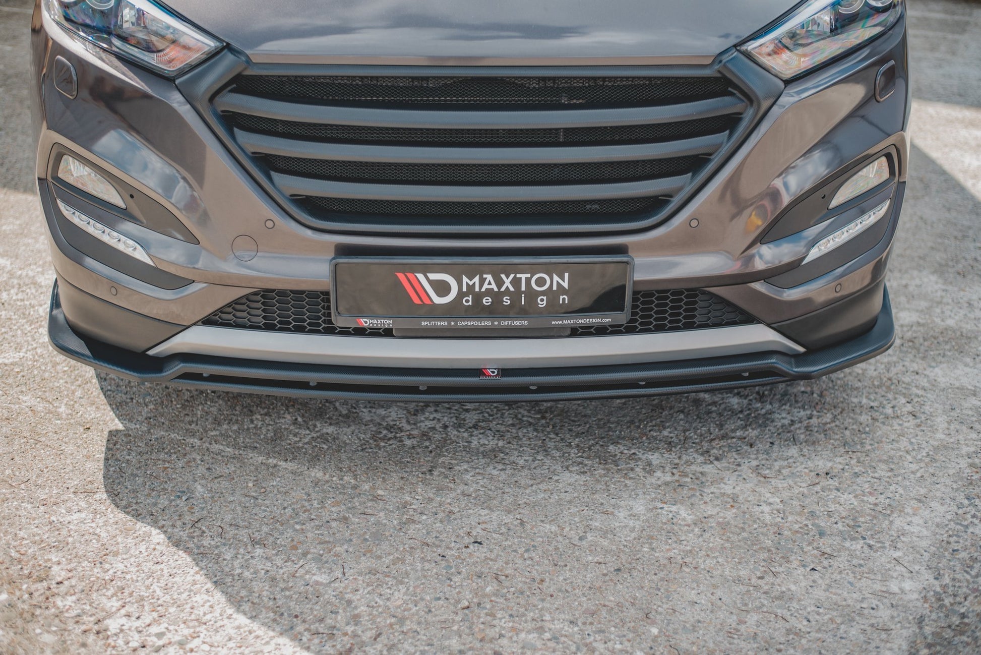 Maxton Front Ansatz für Hyundai Tucson Mk3 schwarz matt