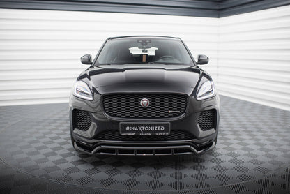 Maxton Front Ansatz für Jaguar E-Pace R-Dynamic Mk1 schwarz Hochglanz
