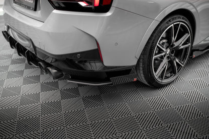 Maxton Street Pro Heck Ansatz Flaps Diffusor +Flaps für BMW 2 Coupe M240i G42 schwarz Hochglanz