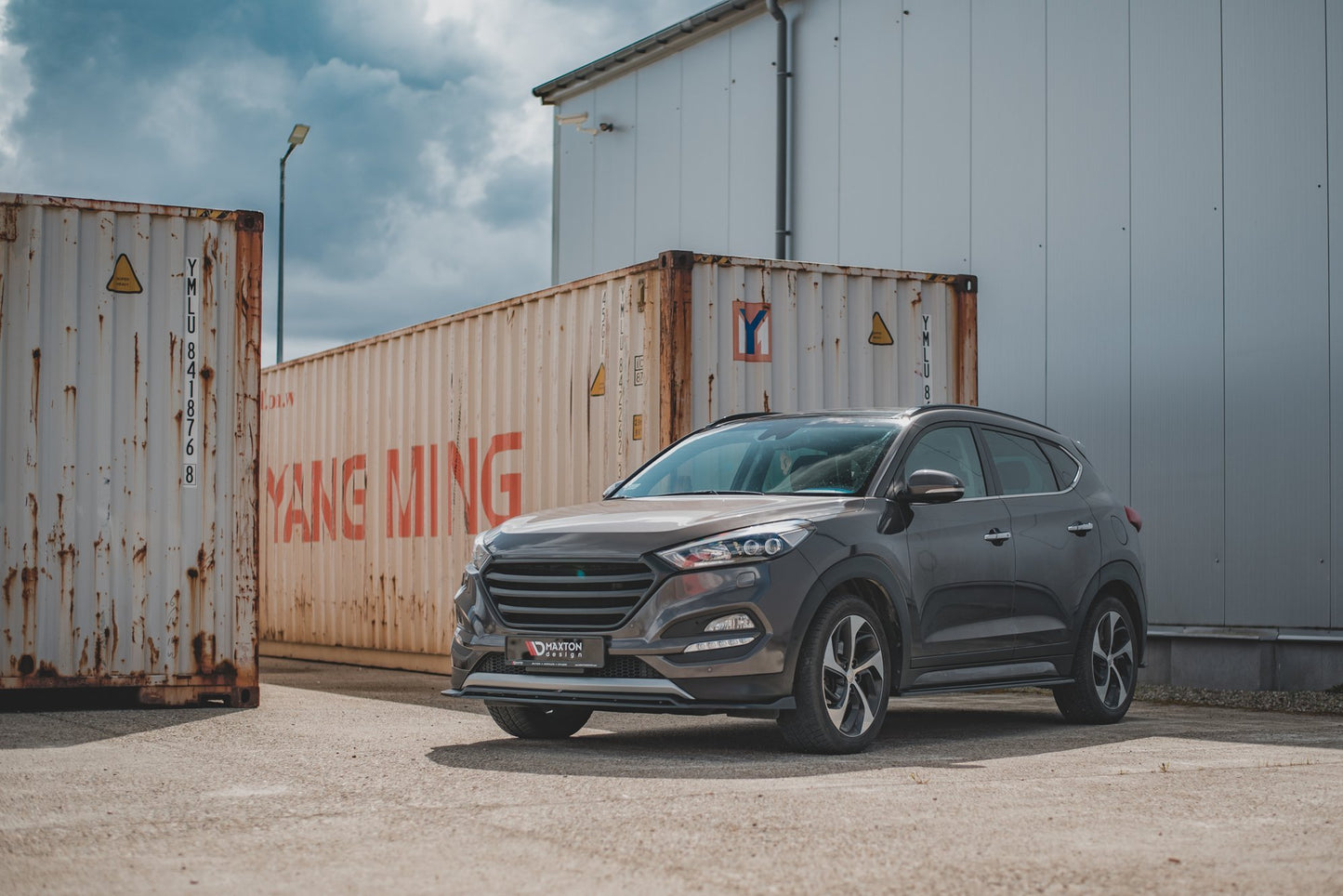 Maxton Front Ansatz für Hyundai Tucson Mk3 schwarz matt