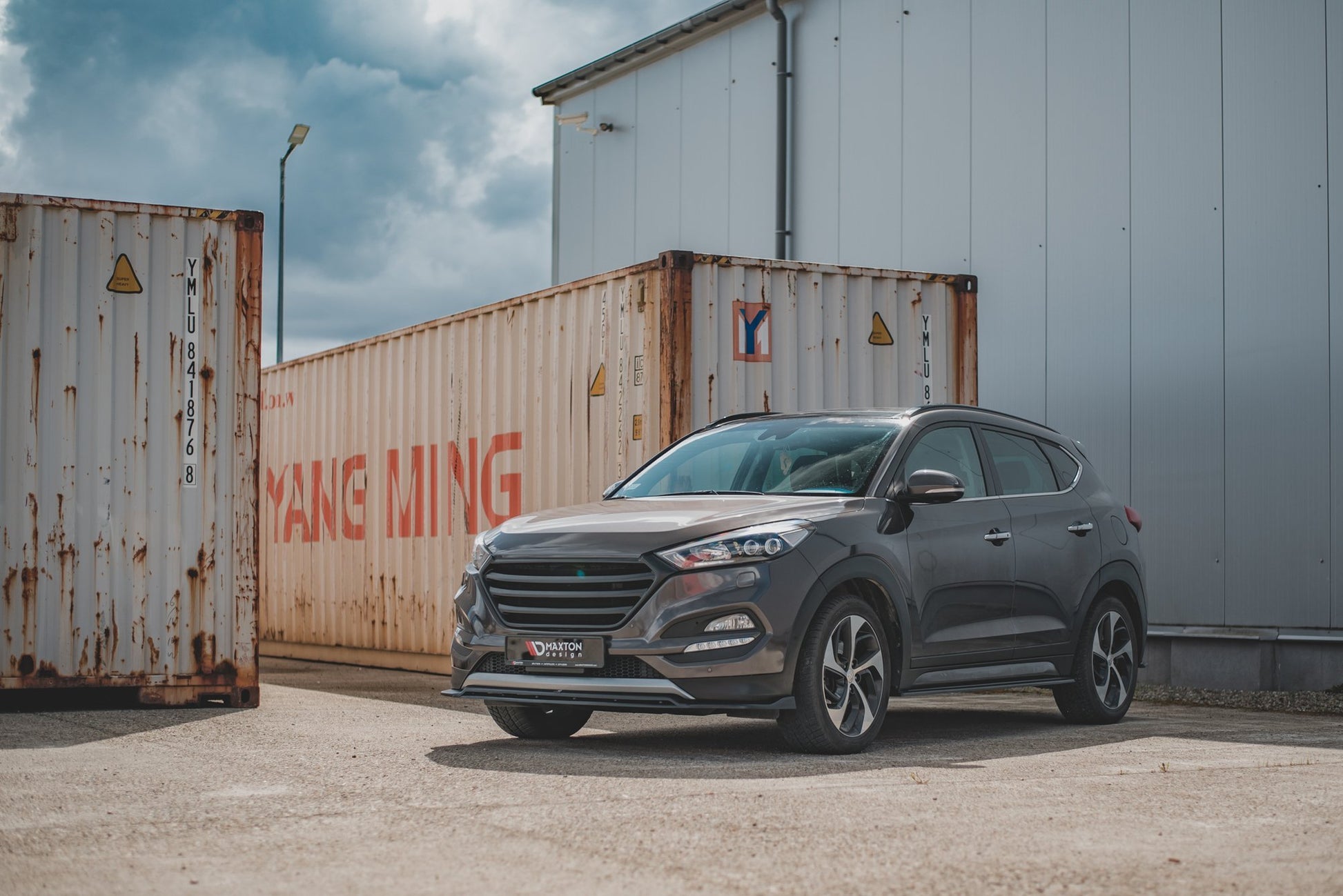 Maxton Front Ansatz für Hyundai Tucson Mk3 schwarz matt