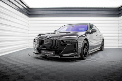 Maxton Front Ansatz V.3 für BMW 7 M-Paket / M760e / i7 M-Paket G70   schwarz Hochglanz
