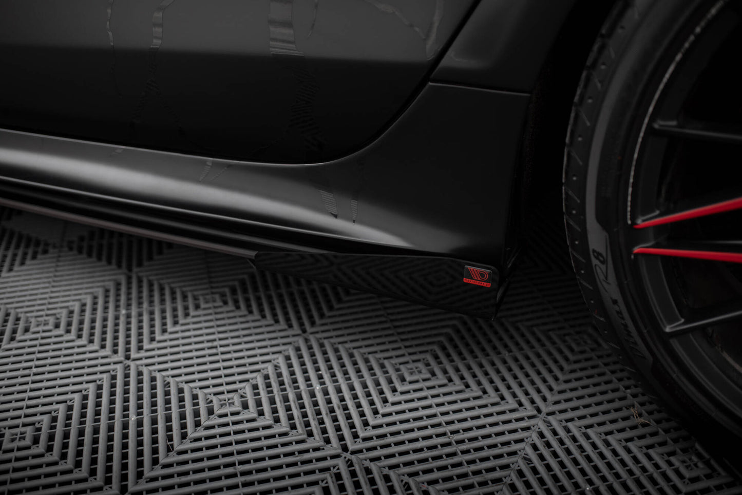 Maxton Side Flaps Audi A7 S-Line C7 schwarz Hochglanz