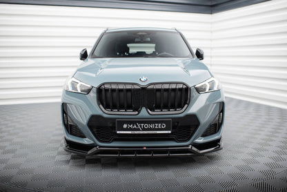 Maxton Front Ansatz für BMW X1 M-Paket U11 schwarz Hochglanz