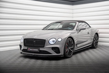 Maxton Front Ansatz für Bentley Continental GT Mk3 schwarz Hochglanz