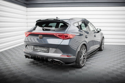 Maxton Heck Ansatz Flaps Diffusor V.3 für Cupra Formentor Mk1 schwarz Hochglanz