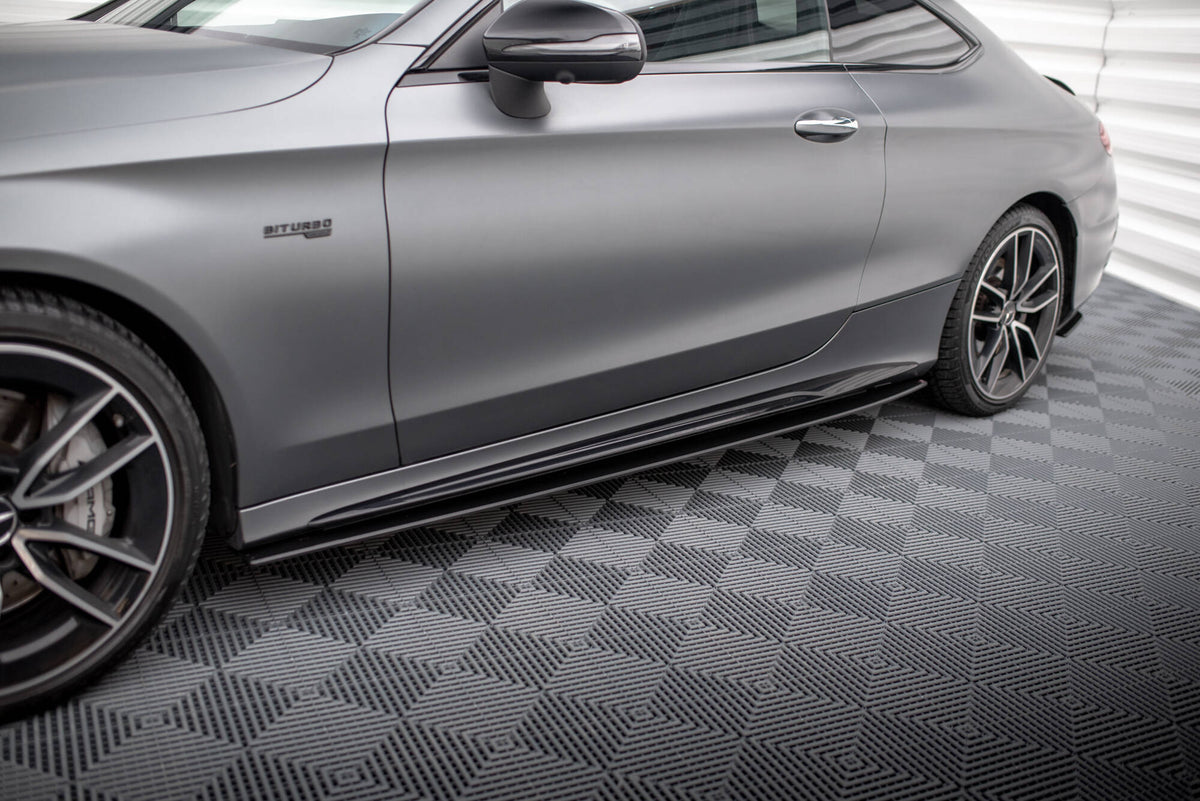 Maxton Street Pro Seitenschweller Ansatz für Mercedes-AMG C43 Coupe C205 Facelift