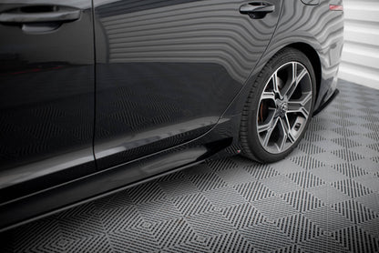 Maxton Side Flaps Kia Stinger GT / GT-Line / Standard Mk1 schwarz Hochglanz