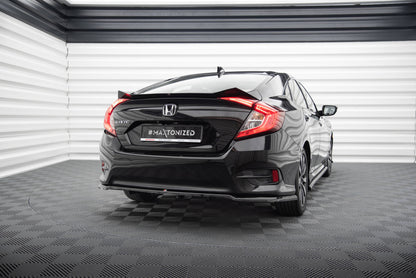 Maxton Spoiler CAP für Honda Civic Mk10 schwarz Hochglanz