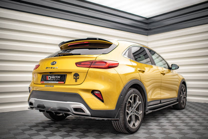 Maxton Mittlerer Diffusor Heck Ansatz DTM Look für Kia XCeed Mk1 schwarz Hochglanz