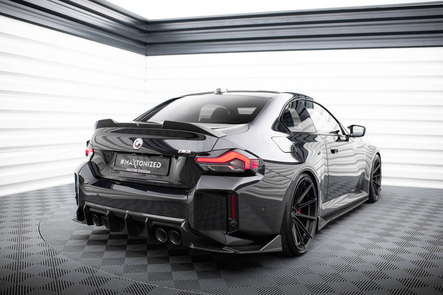 Maxton Carbon Fiber Diffusor Heck Ansatz für BMW M2 G87