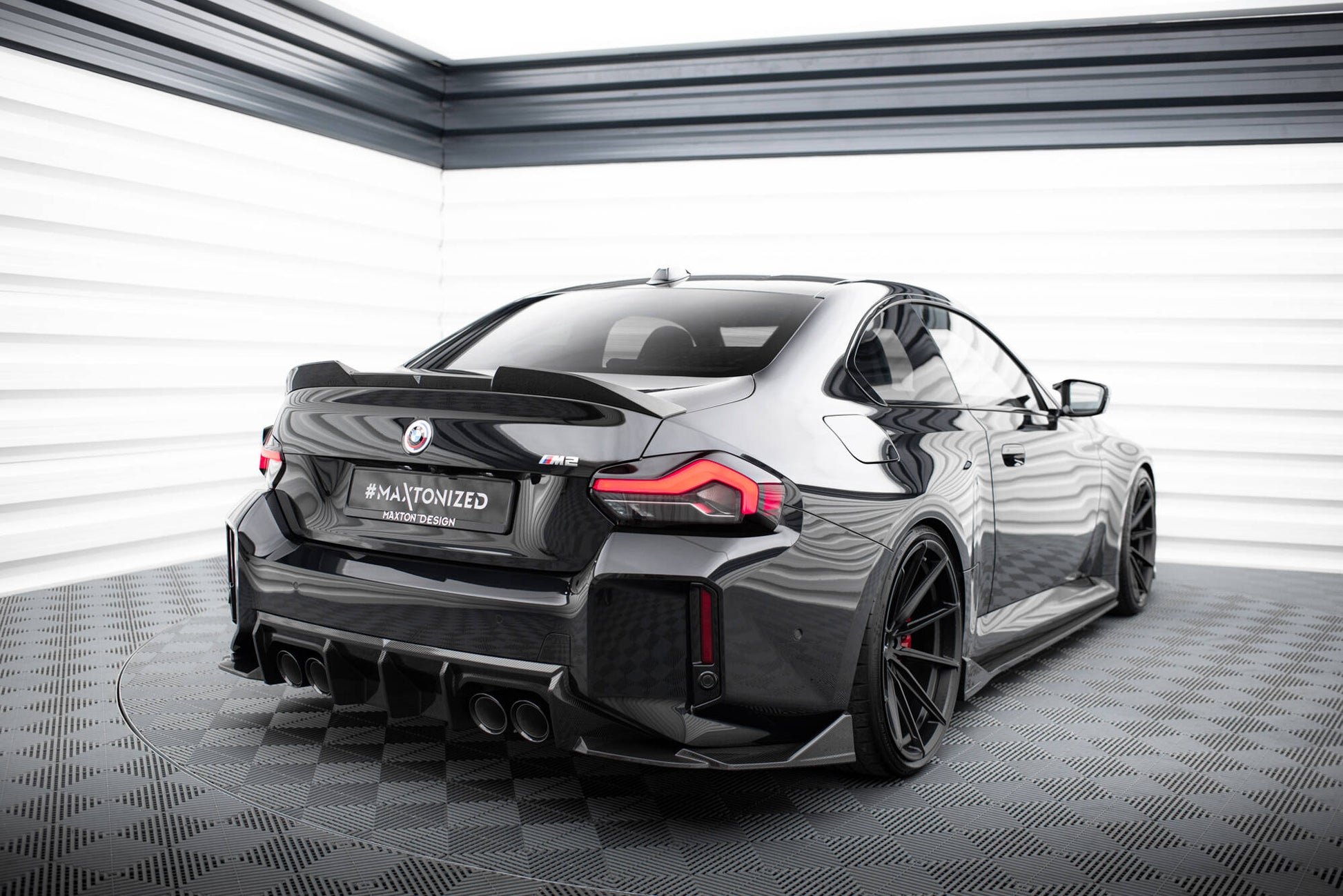 Maxton Carbon Fiber Heck Ansatz Flaps Diffusor für BMW M2 G87