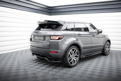 Maxton Spoiler CAP für 3D Land Rover Range Rover Evoque HSE Dynamic Mk1 Facelift schwarz Hochglanz