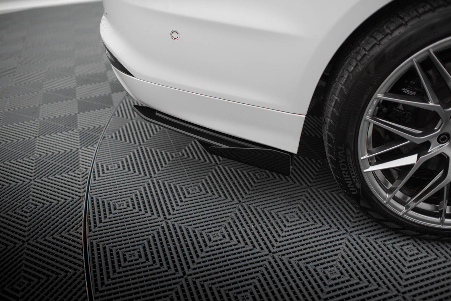 Maxton Street Pro Heck Ansatz Flaps Diffusor +Flaps für Ford Mondeo Sport Mk5 Facelift / Fusion Sport Mk2 Facelift schwarz...