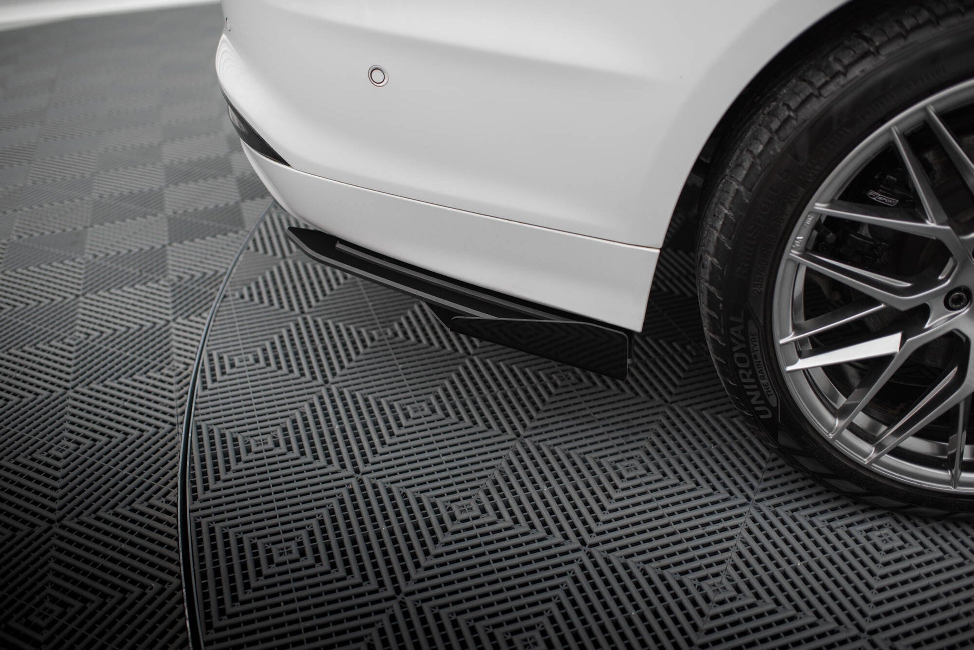 Maxton Street Pro Heck Ansatz Flaps Diffusor +Flaps für Ford Mondeo Sport Mk5 Facelift / Fusion Sport Mk2 Facelift schwarz...
