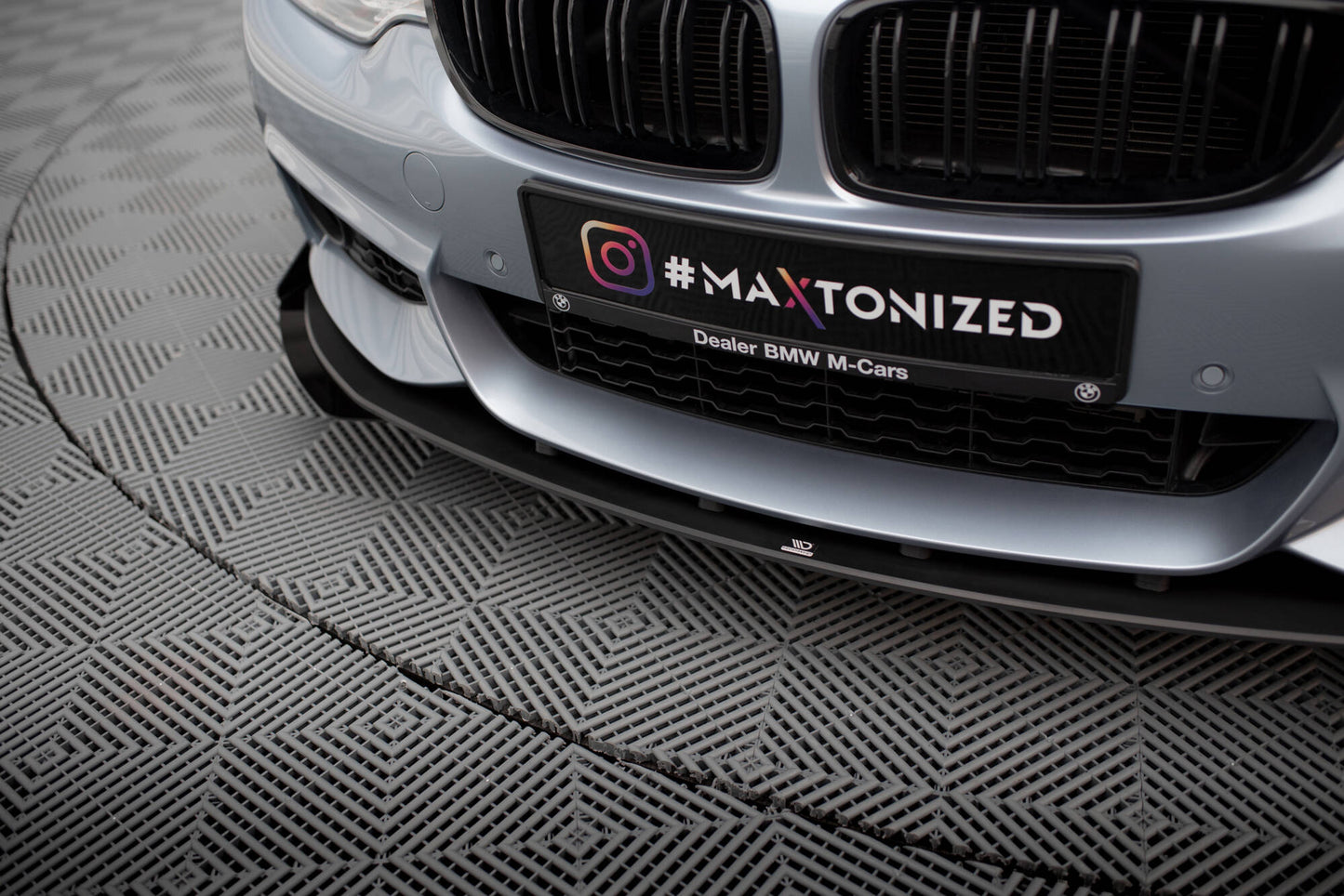 Maxton Street Pro Front Ansatz für +Flaps für + Flaps BMW 4er Coupe / Gran Coupe / Cabrio M-Paket F32 / F36 / F33  schwarz...