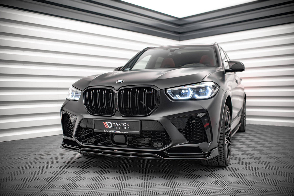 Maxton Front Ansatz V.3 für BMW  X5M F95 schwarz Hochglanz