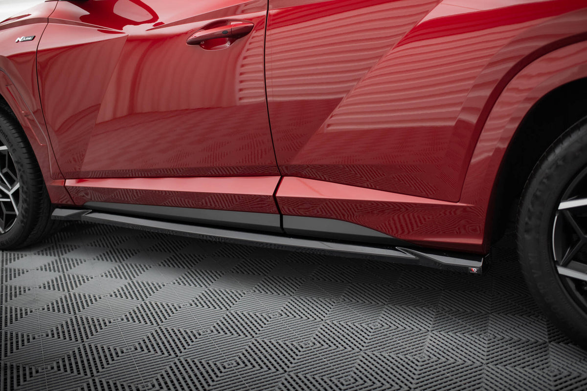 Maxton Seitenschweller Ansatz für Hyundai Tucson N-Line Mk4 schwarz Hochglanz