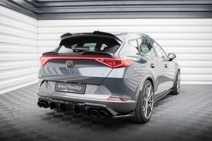 Maxton Heck Ansatz Flaps Diffusor V.4 für Cupra Formentor Mk1 schwarz Hochglanz