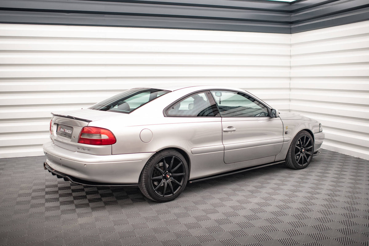 Maxton Seitenschweller Ansatz für Volvo C70 Mk1 schwarz Hochglanz
