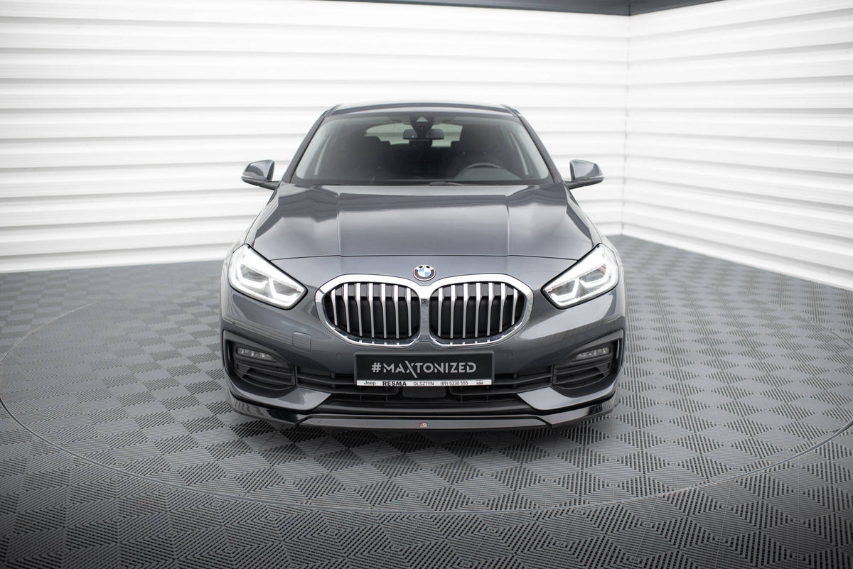 Maxton Front Ansatz V.2 für BMW 1er F40 schwarz Hochglanz