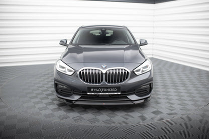 Maxton Front Ansatz V.2 für BMW 1er F40 schwarz Hochglanz