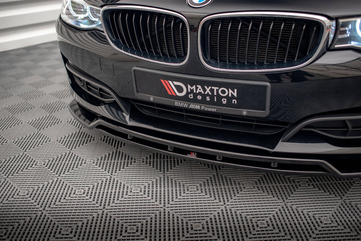 Maxton Front Ansatz für BMW 3er GT F34 schwarz Hochglanz