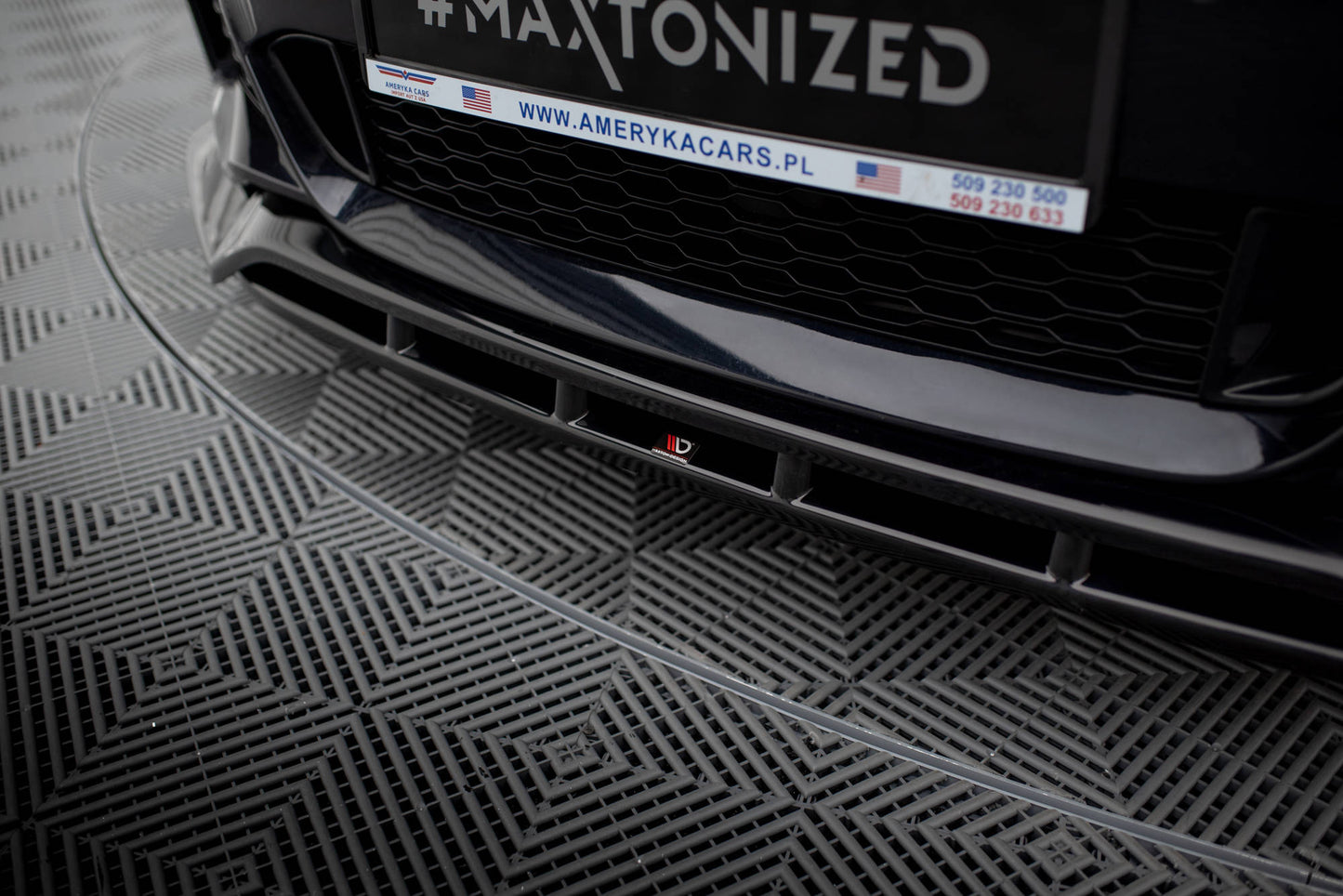 Maxton Front Ansatz für BMW 6er GT M-Paket G32 schwarz Hochglanz
