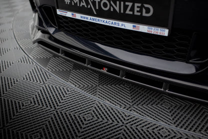 Maxton Front Ansatz für BMW 6er GT M-Paket G32 schwarz Hochglanz