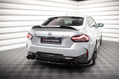 Maxton Mittlerer Diffusor Heck Ansatz für BMW 2 Coupe M240i G42 schwarz Hochglanz