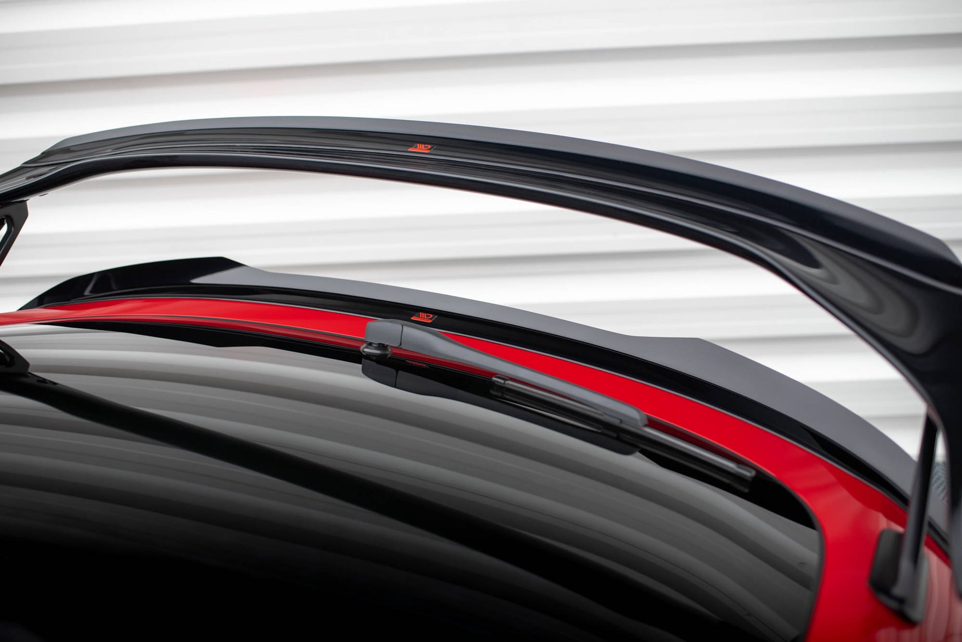 Maxton Niedriger Spoiler CAP für Honda Civic Type-R Mk 11 schwarz Hochglanz